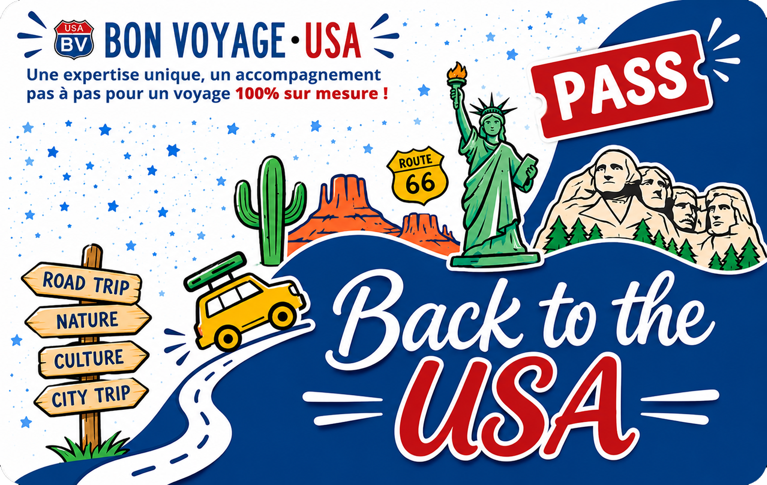 Pass Back to the USA de Bon Voyage USA